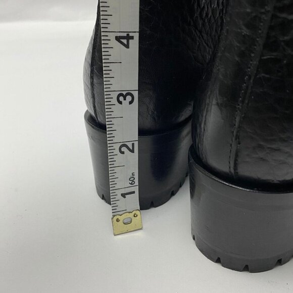 L'AUTRE CHOSE Buckle Black Leather Boots Size 36 - Picture 8 of 10